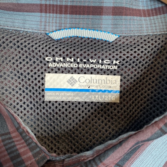 Columbia Omni-wick mens button down cotton blend shirt size XXL - Picture 3 of 7